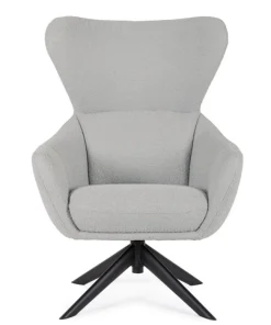 Bizzotto Poltrone E Chaise Longue>POLTRONA GIREVOLE HAILEY GRIGIO