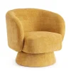 Bizzotto Poltrone E Chaise Longue>POLTRONA GIREVOLE JULIENNE SENAPE