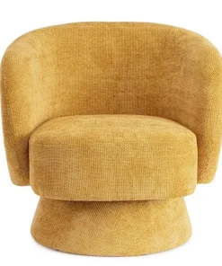 Bizzotto Poltrone E Chaise Longue>POLTRONA GIREVOLE JULIENNE SENAPE