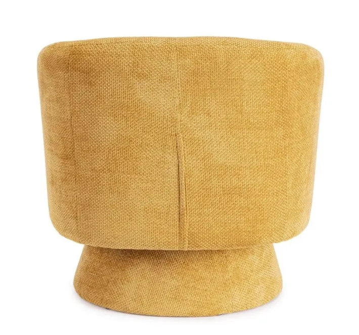 Bizzotto Poltrone E Chaise Longue>POLTRONA GIREVOLE JULIENNE SENAPE