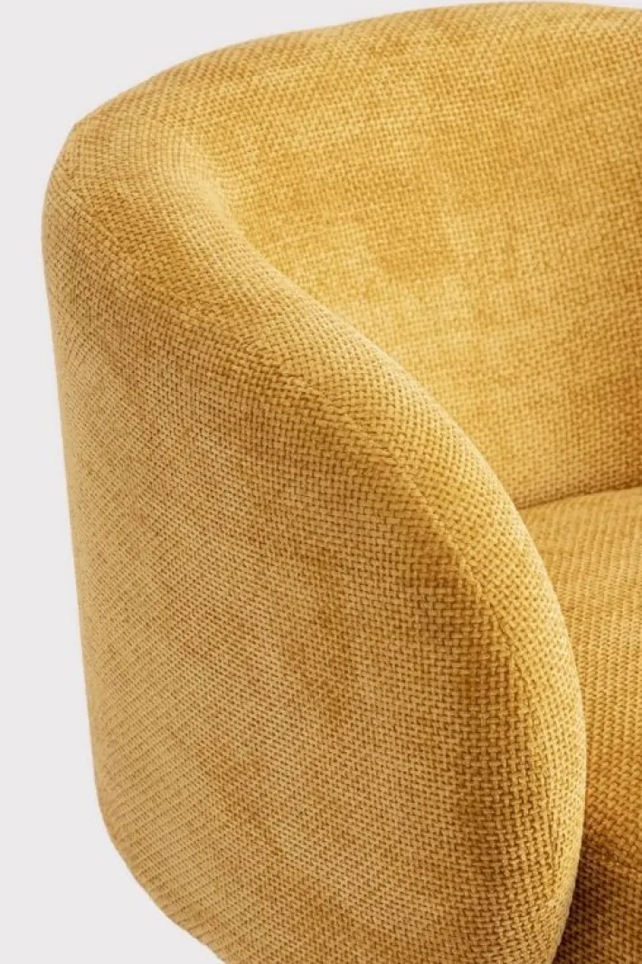 Bizzotto Poltrone E Chaise Longue>POLTRONA GIREVOLE JULIENNE SENAPE