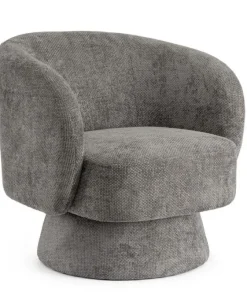 Bizzotto Poltrone E Chaise Longue>POLTRONA GIREVOLE JULIENNE GRIGIO SCURO