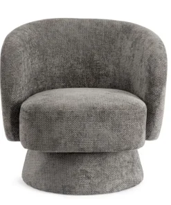 Bizzotto Poltrone E Chaise Longue>POLTRONA GIREVOLE JULIENNE GRIGIO SCURO