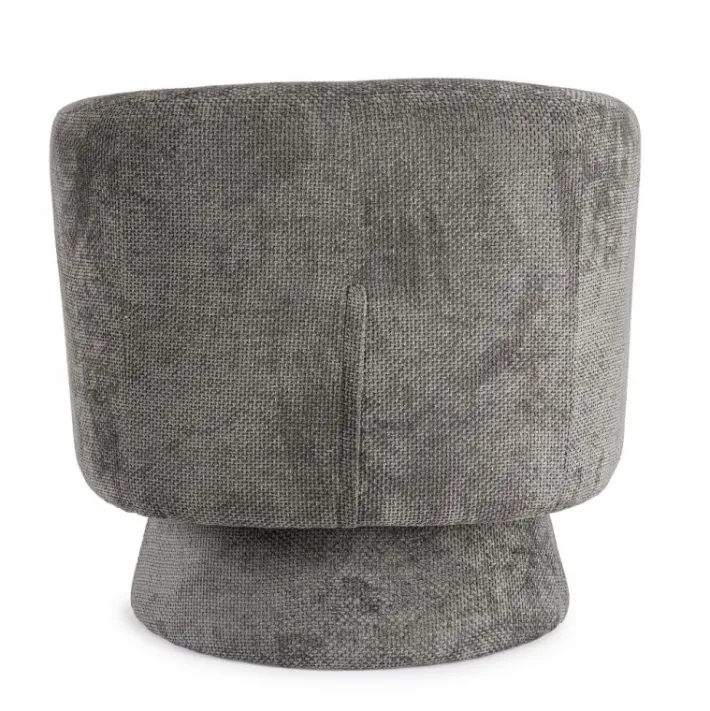 Bizzotto Poltrone E Chaise Longue>POLTRONA GIREVOLE JULIENNE GRIGIO SCURO