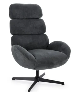 Bizzotto Poltrone E Chaise Longue>POLTRONA GIREVOLE VIOLANTE NERO