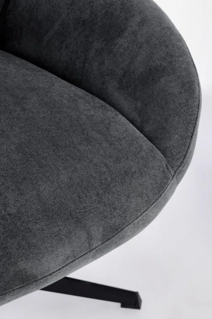 Bizzotto Poltrone E Chaise Longue>POLTRONA GIREVOLE VIOLANTE NERO