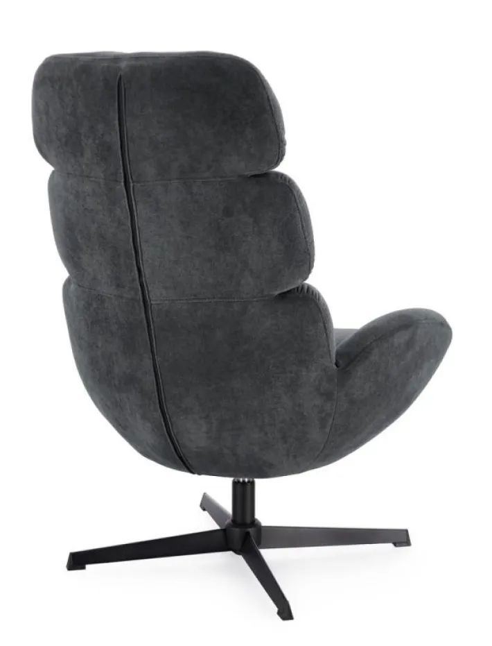 Bizzotto Poltrone E Chaise Longue>POLTRONA GIREVOLE VIOLANTE NERO