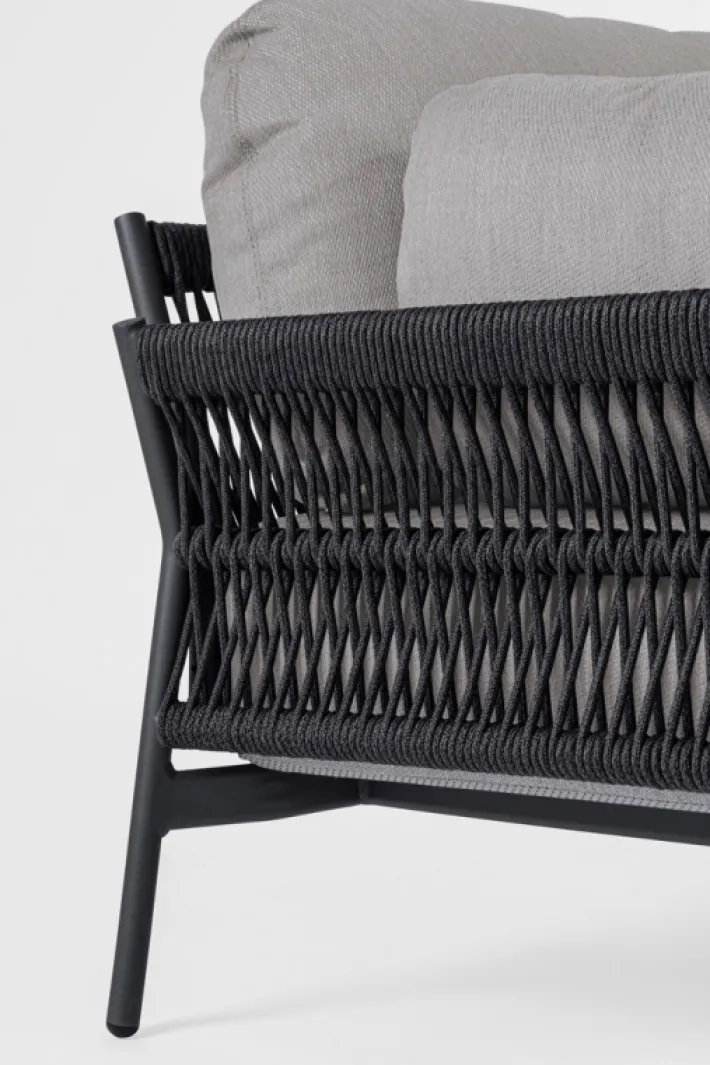 Bizzotto Poltrone>POLTRONA IN ALLUMINIO ANTRACITE QS22/GRAPHITE- PARDIS