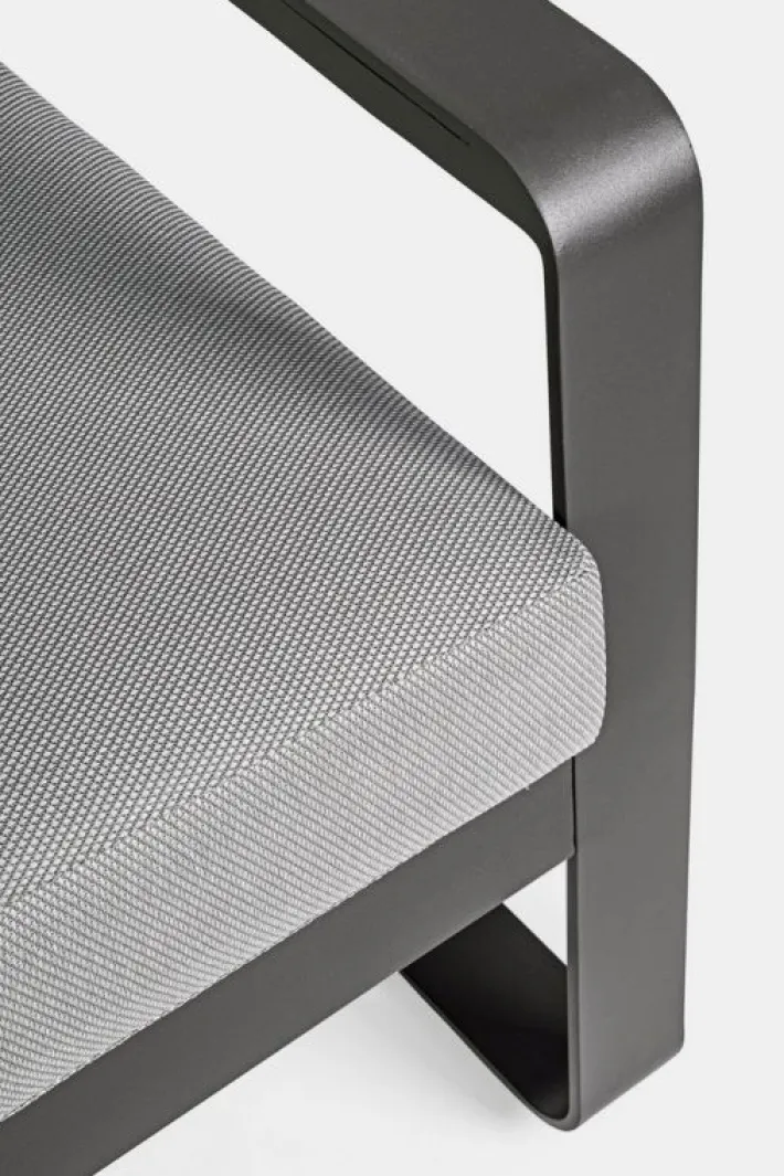 Bizzotto Poltrone>POLTRONA IN ALLUMINIO ANTRACITE YK13 - MERRIGAN