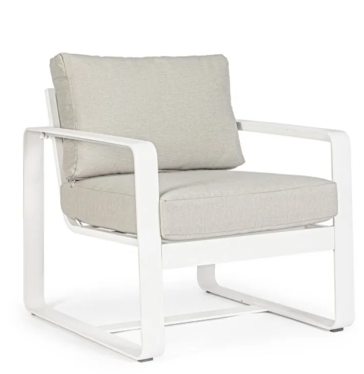 Bizzotto Poltrone>POLTRONA IN ALLUMINIO BIANCO YK11 - MERRIGAN