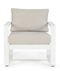 Bizzotto Poltrone>POLTRONA IN ALLUMINIO BIANCO YK11 - MERRIGAN