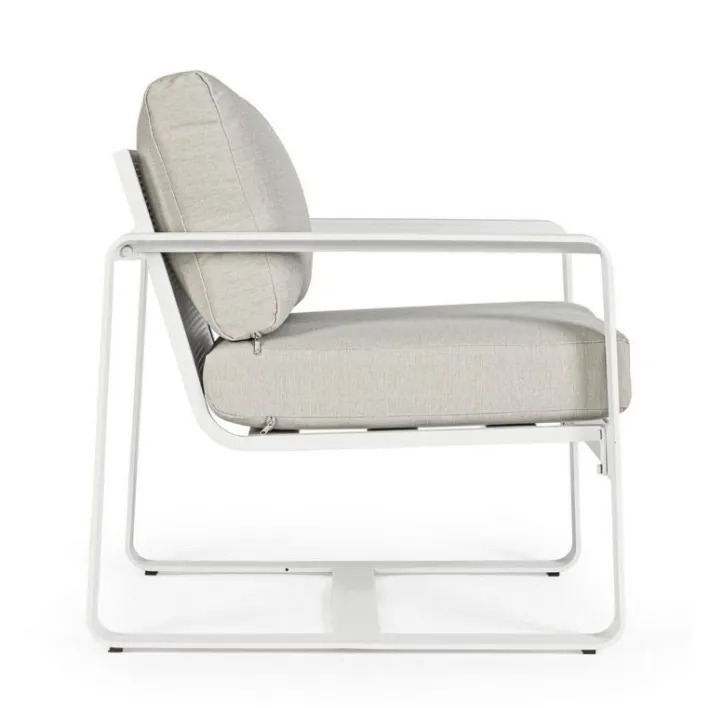 Bizzotto Poltrone>POLTRONA IN ALLUMINIO BIANCO YK11 - MERRIGAN