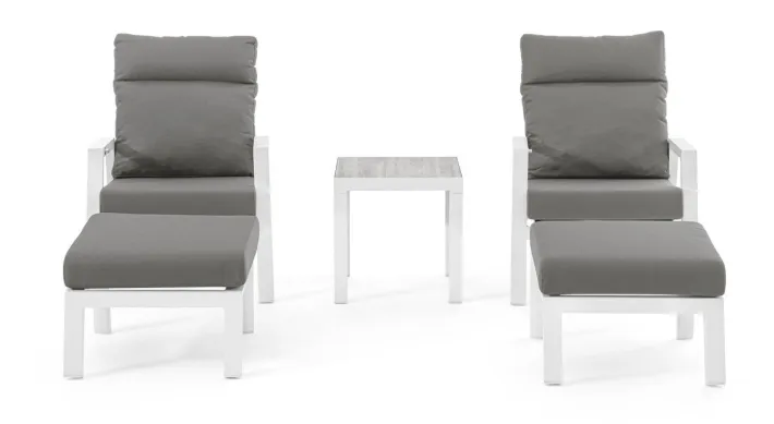 Bizzotto Poltrone>POLTRONA IN ALLUMINIO BIANCO JX11 - KLEDI