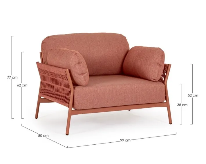Bizzotto Poltrone>POLTRONA IN ALLUMINIO SIERRA QS21 - PARDIS