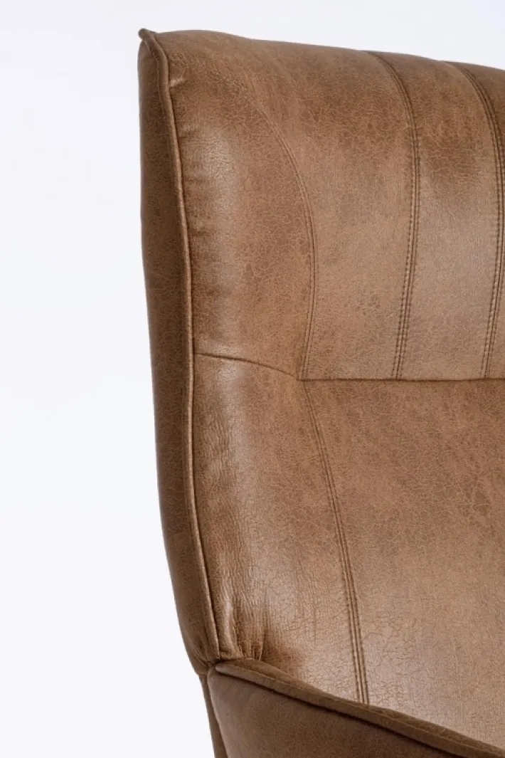 Bizzotto Poltrone E Chaise Longue>POLTRONA IN ECOPELLE MARRONE - NASIRA