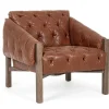Bizzotto Poltrone E Chaise Longue>POLTRONA IN ECOPELLE MARRONE - HARRISON