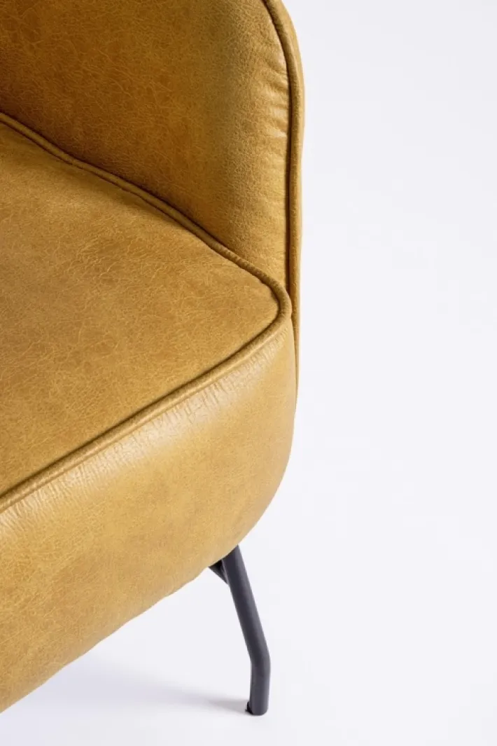 Bizzotto Poltrone E Chaise Longue>POLTRONA IN ECOPELLE SENAPE - NASIRA