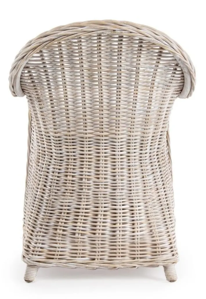Bizzotto Sedie>POLTRONA IN FIBRE NATURALI BIANCA - MARTIN NEW