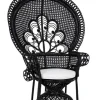 Bizzotto Poltrone E Chaise Longue>POLTRONA IN FIBRE NATURALI SFODERABILE NERO - PEACOCK
