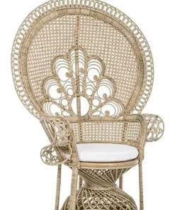 Bizzotto Poltrone E Chaise Longue>POLTRONA IN FIBRE NATURALI SFODERABILE NATURALE - PEACOCK