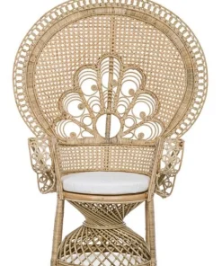 Bizzotto Poltrone E Chaise Longue>POLTRONA IN FIBRE NATURALI SFODERABILE NATURALE - PEACOCK