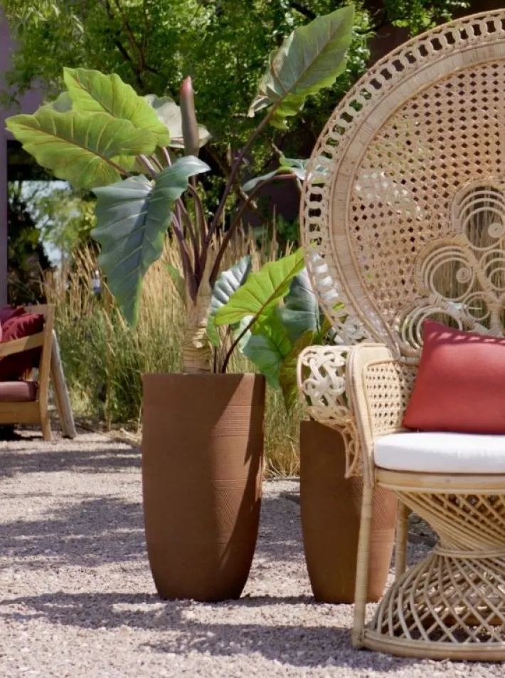 Bizzotto Poltrone E Chaise Longue>POLTRONA IN FIBRE NATURALI SFODERABILE NATURALE - PEACOCK