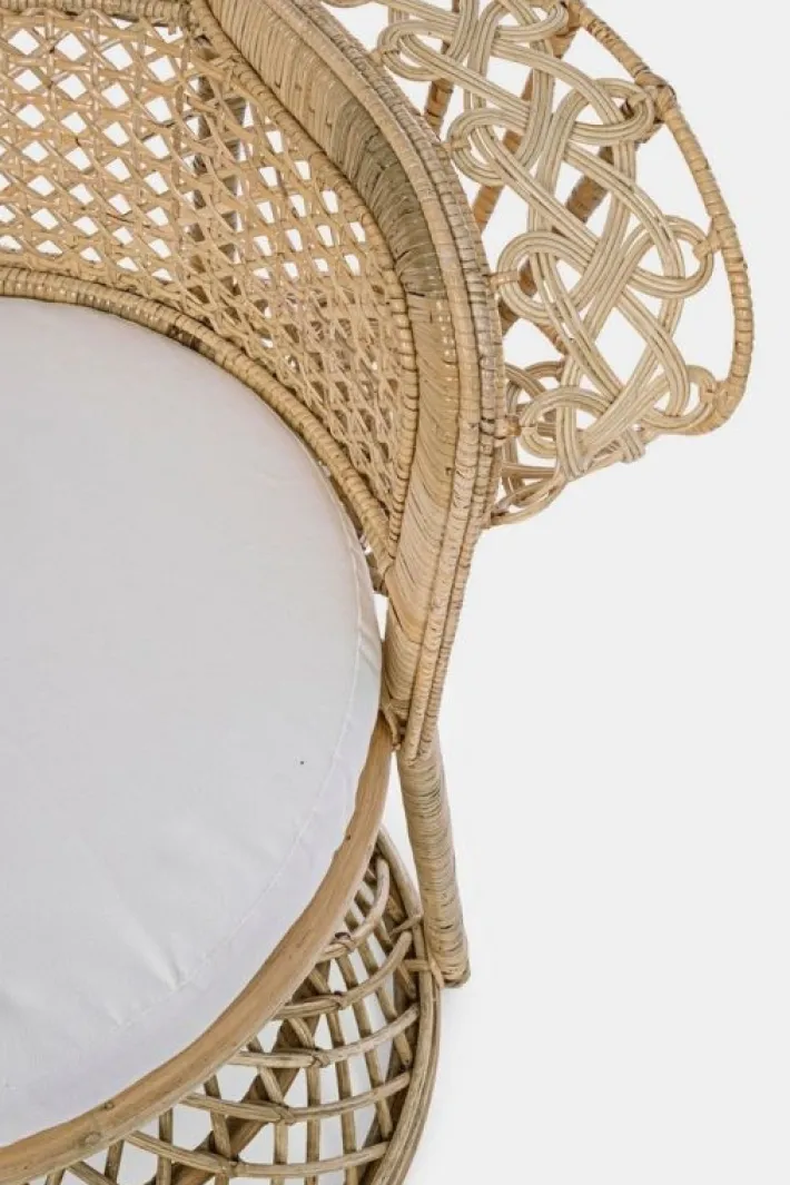 Bizzotto Poltrone E Chaise Longue>POLTRONA IN FIBRE NATURALI SFODERABILE NATURALE - PEACOCK