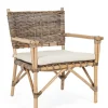 Bizzotto Poltrone E Chaise Longue>POLTRONA IN FIBRE NATURALI CON CUSCINO - TARIFA