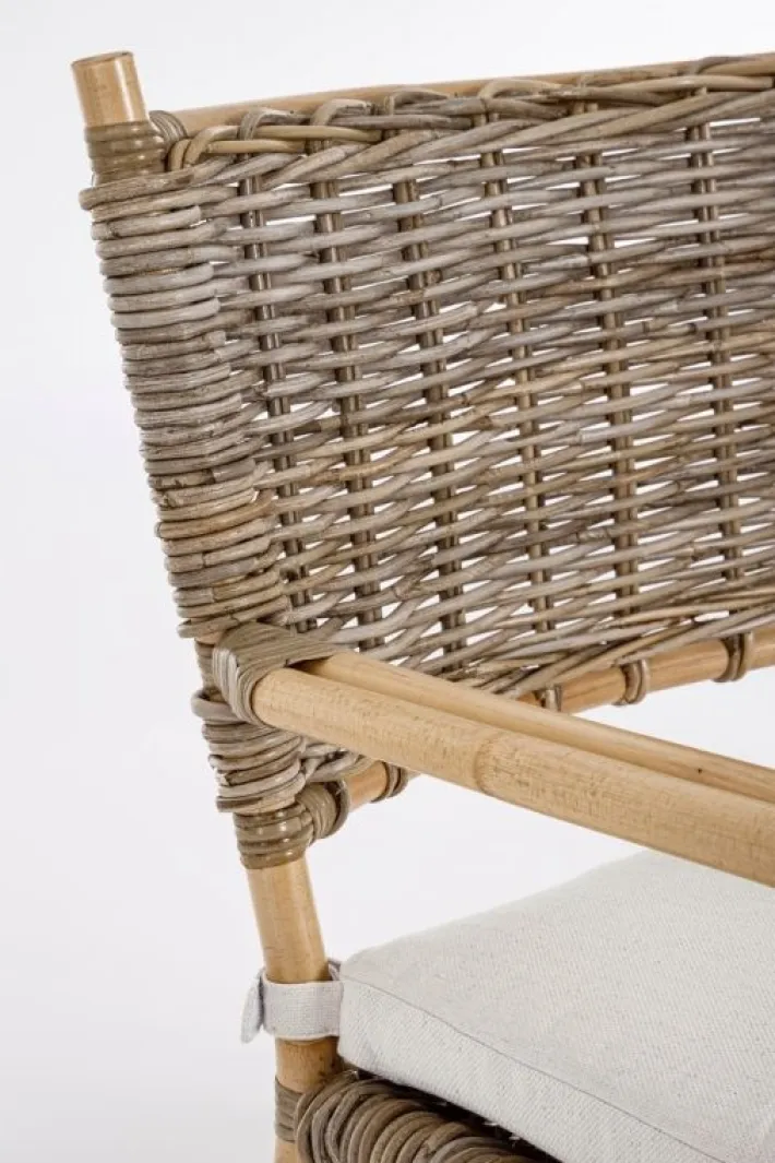 Bizzotto Poltrone E Chaise Longue>POLTRONA IN FIBRE NATURALI CON CUSCINO - TARIFA