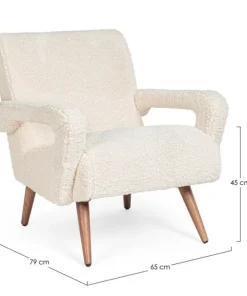 Bizzotto Poltrone E Chaise Longue>POLTRONA IN LEGNO BIANCA - BERNA