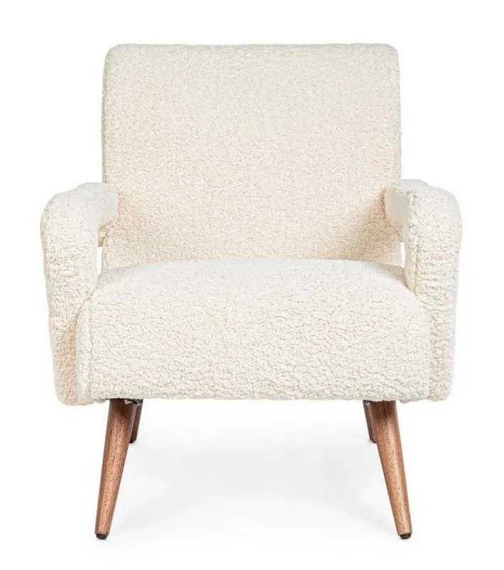 Bizzotto Poltrone E Chaise Longue>POLTRONA IN LEGNO BIANCA - BERNA