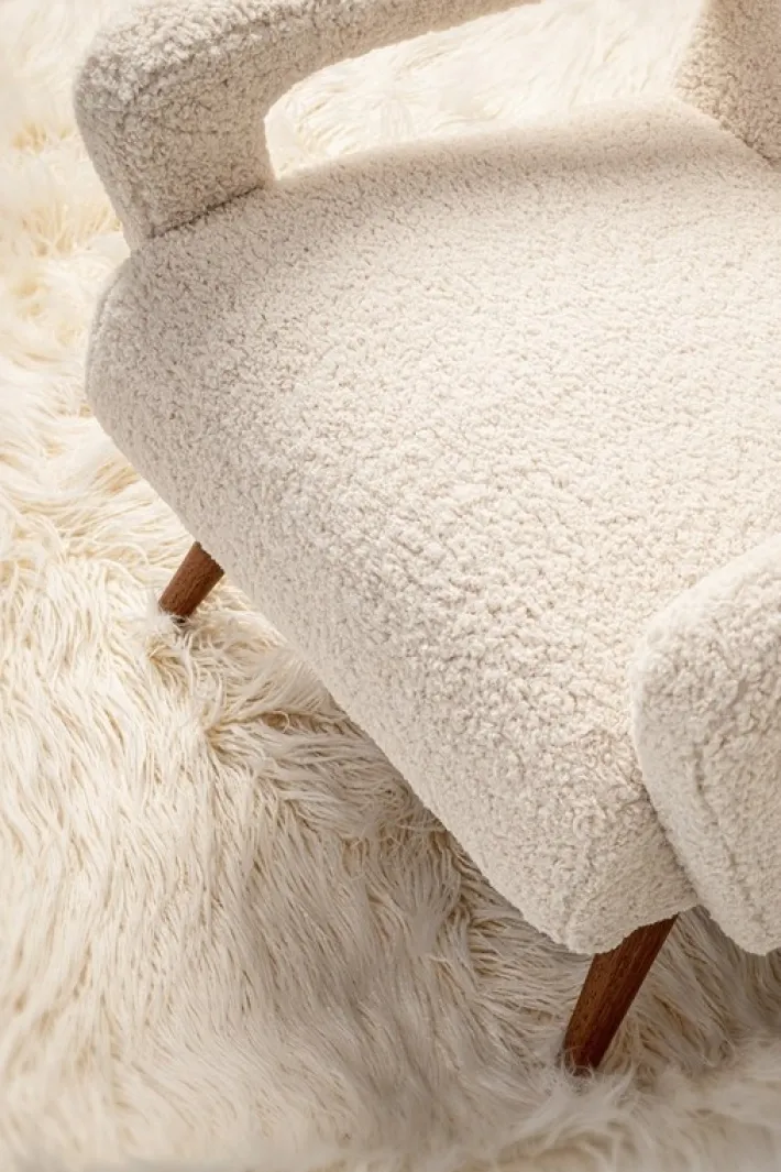 Bizzotto Poltrone E Chaise Longue>POLTRONA IN LEGNO BIANCA - BERNA