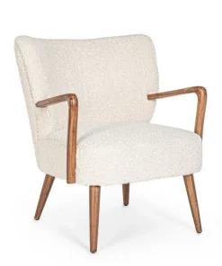 Bizzotto Poltrone E Chaise Longue>POLTRONA IN LEGNO BIANCA - MORITZ