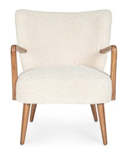 Bizzotto Poltrone E Chaise Longue>POLTRONA IN LEGNO BIANCA - MORITZ