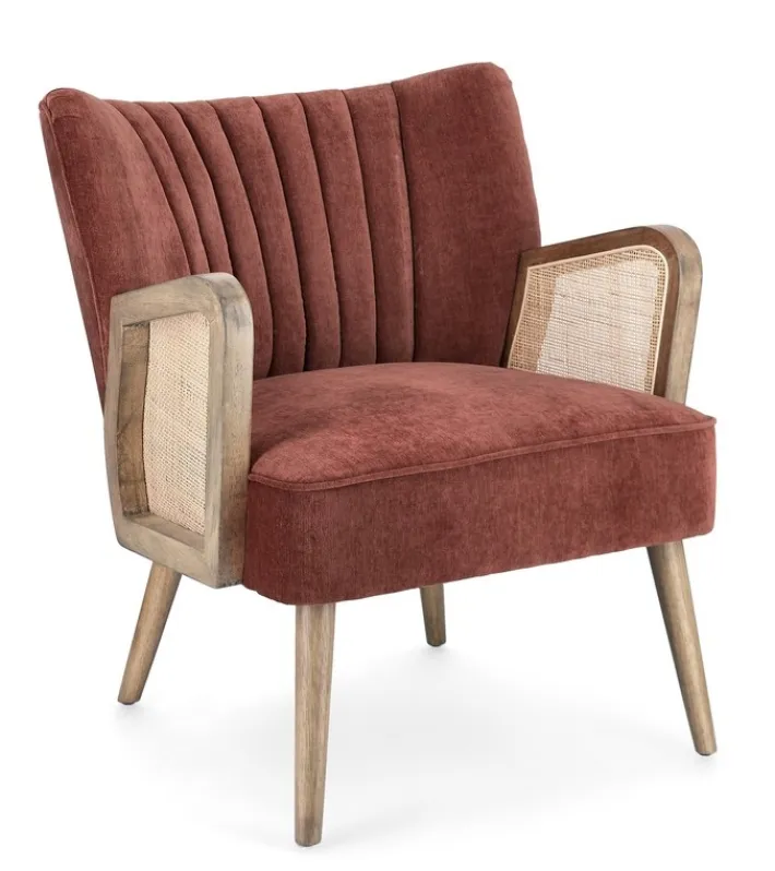 Bizzotto Poltrone E Chaise Longue>POLTRONA IN LEGNO MATTONE - VIRNA