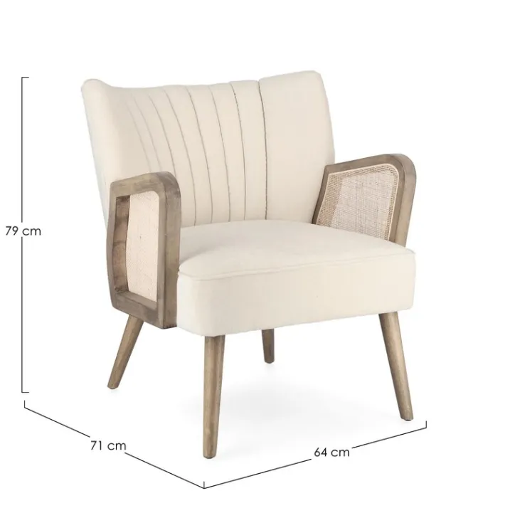 Bizzotto Poltrone E Chaise Longue>POLTRONA IN LEGNO NATURAL - VIRNA