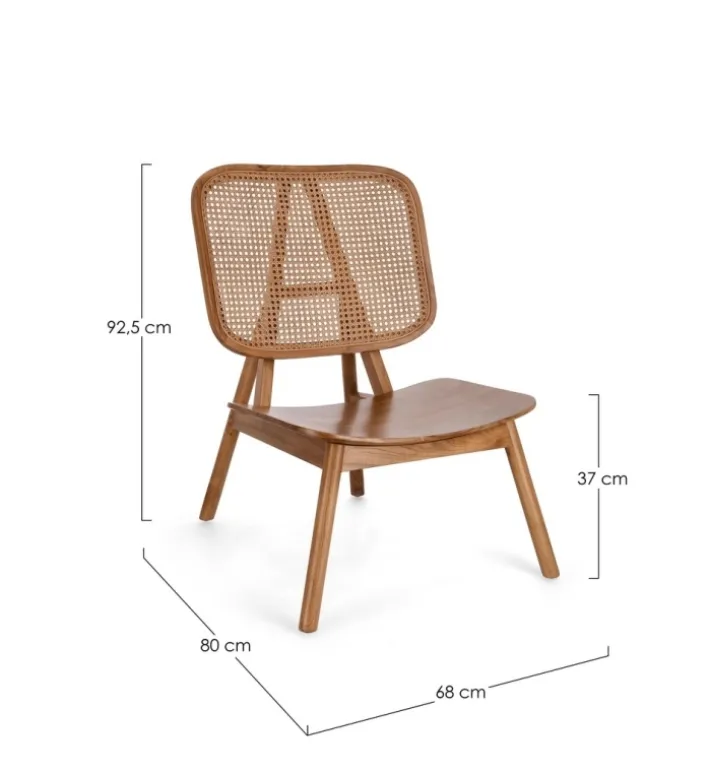 Bizzotto Poltrone E Chaise Longue>POLTRONA IN LEGNO NATURALE - YVES