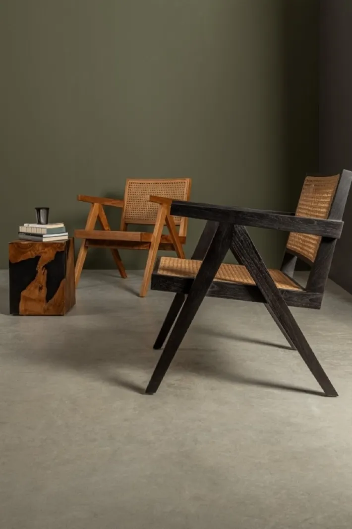 Bizzotto Poltrone E Chaise Longue>POLTRONA IN LEGNO NERO - GALIA