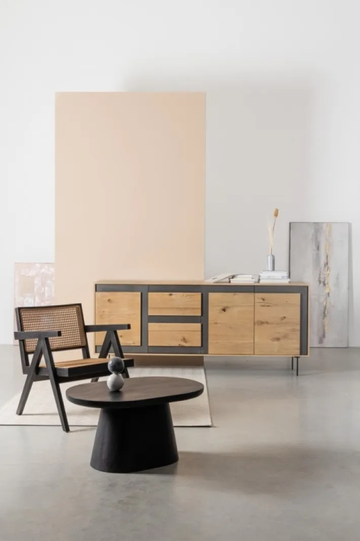 Bizzotto Poltrone E Chaise Longue>POLTRONA IN LEGNO NERO - GALIA