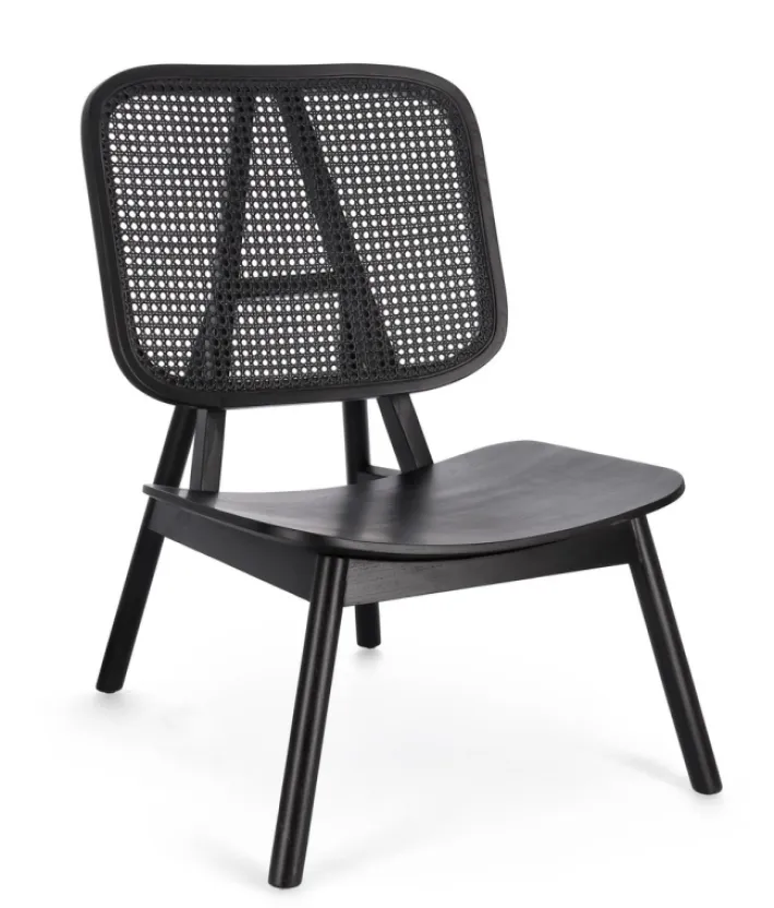 Bizzotto Poltrone E Chaise Longue>POLTRONA IN LEGNO NERO - YVES