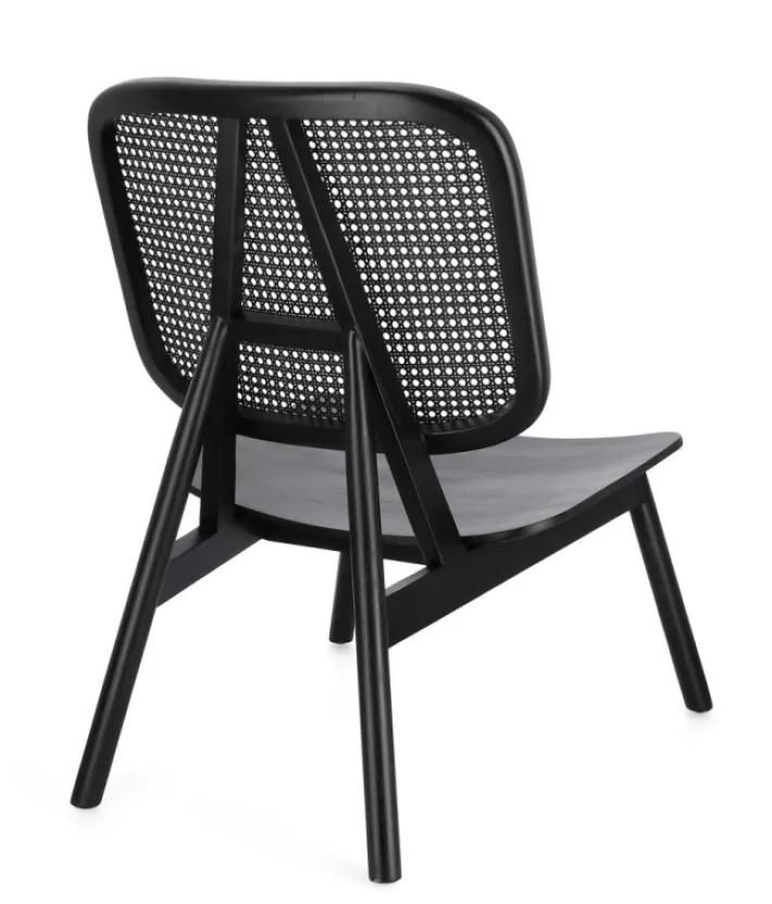 Bizzotto Poltrone E Chaise Longue>POLTRONA IN LEGNO NERO - YVES