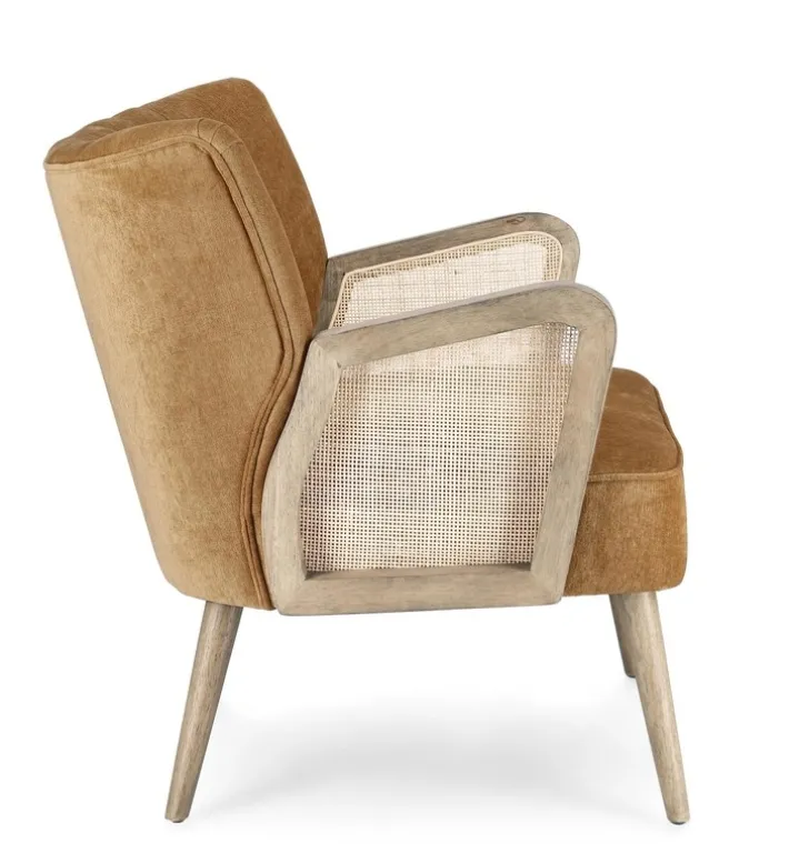 Bizzotto Poltrone E Chaise Longue>POLTRONA IN LEGNO SENAPE - VIRNA