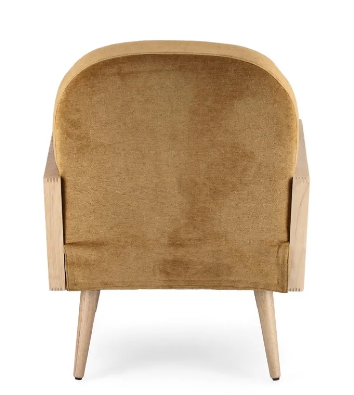 Bizzotto Poltrone E Chaise Longue>POLTRONA IN LEGNO SENAPE - DALIDA