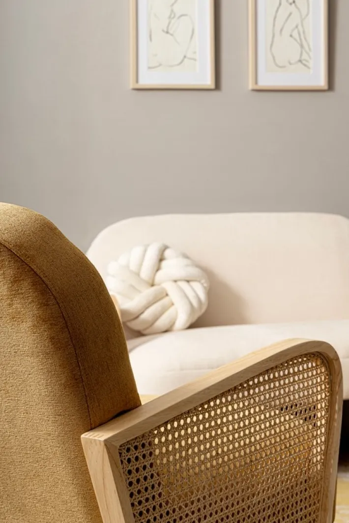 Bizzotto Poltrone E Chaise Longue>POLTRONA IN LEGNO SENAPE - DALIDA