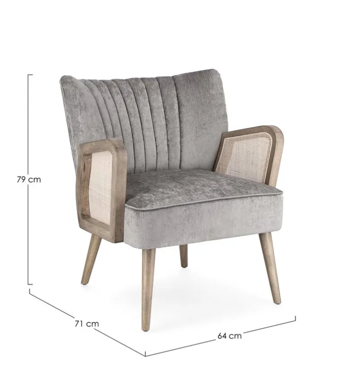 Bizzotto Poltrone E Chaise Longue>POLTRONA IN LEGNO SILVER - VIRNA