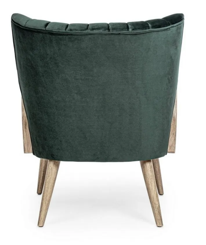 Bizzotto Poltrone E Chaise Longue>POLTRONA IN LEGNO VERDE - VIRNA