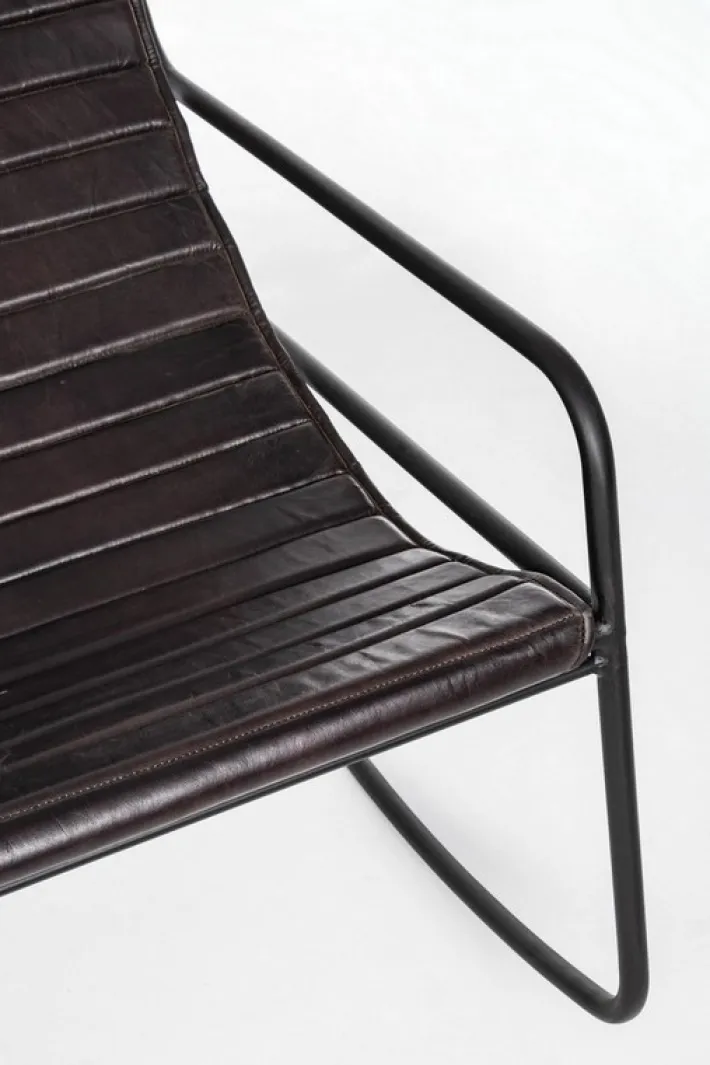 Bizzotto Poltrone E Chaise Longue>POLTRONA IN PELLE NERA - KARISMA