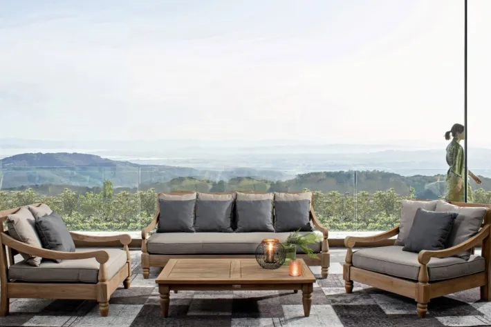 Bizzotto Poltrone>POLTRONA IN TEAK SFODERABILE - BALI FSC