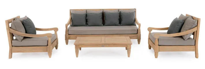 Bizzotto Poltrone>POLTRONA IN TEAK SFODERABILE - BALI FSC