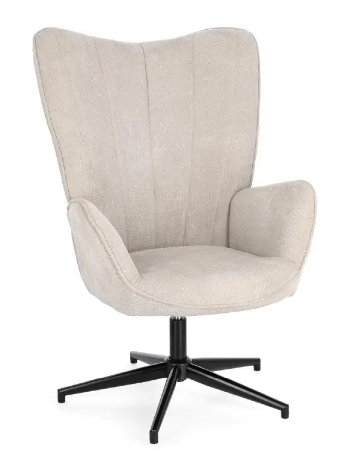 Bizzotto Poltrone E Chaise Longue>POLTRONA IN TESSUTO BEIGE - INAS